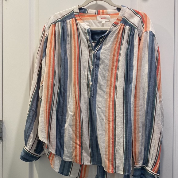 Xirena striped blouse size L - Picture 4 of 6